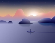 画纸上的海
